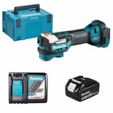Makita DTM52Z LXT 18V Brushless Multi-Tool with 1x 3.0Ah Battery, Charger and Makpac Carry Case