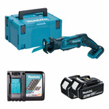 Makita DJR183Z 18V Cordless Mini Reciprocating Saw with 2x 4.0Ah Batteries, Charger and Makpac Carry Case
