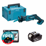 Makita DJR183Z 18V Cordless Mini Reciprocating Saw with 1x 5.0Ah Battery, Charger and Makpac Carry Case