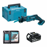 Makita DJR183Z 18V Cordless Mini Reciprocating Saw with 1x 6.0Ah Battery, Charger and Makpac Carry Case