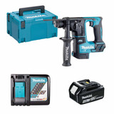 Makita DHR171Z 18V LXT Brushless 17mm SDS+ Rotary Hammer with 1x 4.0Ah Battery, Charger and Makpac Carry Case