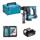 Makita DHR171Z 18V LXT Brushless 17mm SDS+ Rotary Hammer with 1x 5.0Ah Battery, Charger and Makpac Carry Case