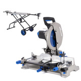 Evolution S355MCS/1STAND 355mm Mitre Chop Saw Heavy Duty Metal Cutting & Wheeled Stand Bundle 1600W 110V