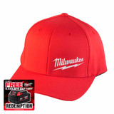 Milwaukee BCSRDSM Baseball Cap, Red (S / M)