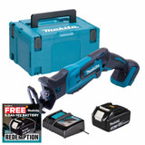 Makita DJR185Z 18V Cordless Mini Reciprocating Saw with 1x 3.0Ah Battery, Charger and Makpac Carry Case