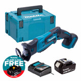 Makita DJR185Z 18V Cordless Mini Reciprocating Saw with 1x 5.0Ah Battery, Charger and Makpac Carry Case