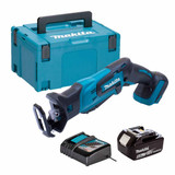 Makita DJR185Z 18V Cordless Mini Reciprocating Saw with 1x 5.0Ah Battery, Charger and Makpac Carry Case
