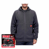 Milwaukee 4932499393 GRIDIRON™ Full-Zip Hoodie, Grey (Size S)