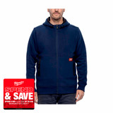 Milwaukee 4932499401 GRIDIRON™ Full-Zip Hoodie, Blue (Size L)