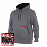 Milwaukee 4932493121 Midweight Work Hoodie, Grey (Size S)