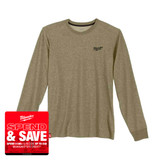 Milwaukee 4932493000 Long Sleeve T-Shirt, Green (Size L)