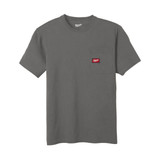 Milwaukee 4932493010 Short Sleeve Work T-Shirt, Grey (Size L)