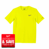 Milwaukee 4932493073 Warm Weather Short Sleeve T-Shirt, Yellow (Size S)