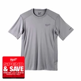 Milwaukee 4933478195 WORKSKIN™ Light Weight Performance Short Sleeve Shirt, Grey (Size M)