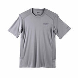 Milwaukee 4933478197 WORKSKIN™ Light Weight Performance Short Sleeve Shirt, Grey (Size XL)