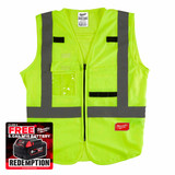 Milwaukee 4932471891 Hi-Visibility Vest Yellow (Size 2L / 3XL)
