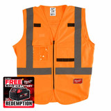Milwaukee 4932471894 Hi-Visibility Vest Orange (Size 2XL / 3XL)