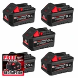 Milwaukee M18 FB6 18V FORGE™ 6.0 Ah Battery (5 Pack)
