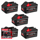 Milwaukee M18 FB6 18V FORGE™ 6.0 Ah Battery (5 Pack)