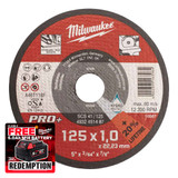 Milwaukee 4932451487 125mm x 1mm PRO+ Thin Metal Cutting Disc