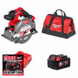 Milwaukee M18FCS552-501B FUEL™ 165mm Compact Circular Saw with Contractor Tool Bag, 1x 5.0Ah Battery & Rapid Charger