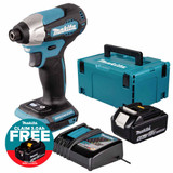 Makita DTD157Z LXT 18V Brushless Impact Driver with 1x 6.0Ah Battery, Charger & Makpac Carry Case