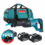 Makita DJR186Z 18V LXT Reciprocating Saw with 2x 6.0Ah Batteries, Charger and Heavy Duty Toolbag