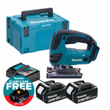 Makita DJV180Z LXT 18V Cordless Jigsaw with 2x 4.0Ah Batteries, Charger and Makpac Carry Case