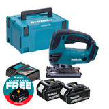 Makita DJV180Z LXT 18V Cordless Jigsaw with 2x 6.0Ah Batteries, Charger and Makpac Carry Case