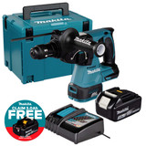Makita DHR243Z 18V LXT 24mm Brushless SDS+ Rotary Hammer with 1x 3.0Ah Battery, Charger and Makpac Carry Case