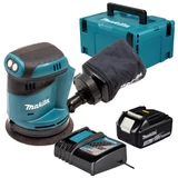 Makita DBO180Z 18V LXT 125mm Random Orbit Sander with 1x 3.0Ah Battery, Charger and Makpac Carry Case