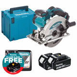Makita DSS610Z LXT 18V Cordless 165mm Circular Saw with 2x 4.0Ah Batteries, Charger and Makpac Carry Case