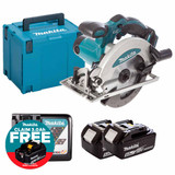 Makita DSS610Z LXT 18V Cordless 165mm Circular Saw with 2x 5.0Ah Batteries, Charger and Makpac Carry Case