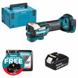 Makita DTM52Z LXT 18V Brushless Multi-Tool with 1x 3.0Ah Battery, Charger and Makpac Carry Case