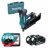 Makita DBN900ZK 18V Framing Nailer LXT with 2x 6.0Ah Batteries, Charger and Makpac Carry Case