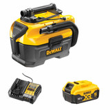 DeWalt DCV584LP1 18V XR L-Class Wet & Dry Vacuum with 1x 5.0Ah Battery and Powerstack Charger