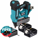 Makita DBN501ZJ 18V LXT Brad Nailer with 2x 4.0Ah Batteries and Charger