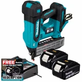 Makita DBN501ZJ 18V LXT Brad Nailer with 2x 5.0Ah Batteries and Charger