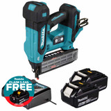 Makita DBN501ZJ 18V LXT Brad Nailer with 2x 6.0Ah Batteries and Charger