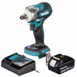 Makita DTW301Z 18V LXT Brushless 1/2" Impact Wrench with 1x 4.0Ah Battery, Charger and Makpac 3 Case