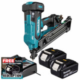 Makita DBN640ZK 18V LXT PPN Metal Connect Nail Gun with 2x 4.0Ah Batteries and Charger