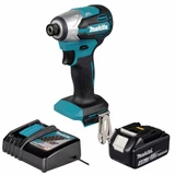 Makita DTD158Z 18V LXT Impact Driver with 1x 4.0Ah Battery, Charger and Makpac 3 Case
