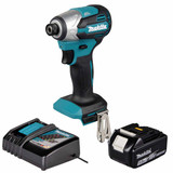 Makita DTD158Z 18V LXT Impact Driver with 1x 5.0Ah Battery, Charger and Makpac 3 Case
