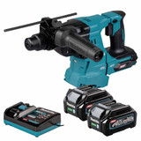 Makita HR011GZ03 40V Max XGT SDS-Plus Rotary Hammer with 2x 2.5Ah Batteries and Charger