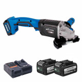 Evolution S125AGR-Li 18V Brushless 125mm Angle Grinder with 2x 5.0Ah Battery and Fast Charger