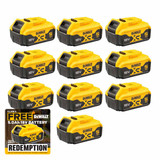 DeWalt DCB184-XJ 18V 5.0Ah XR Lithium-Ion Battery (10 Pack)