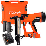 Paslode 019672 ST400i Stockade Fencing Stapler with 2x 3.7Ah Batteries, Charger and Case