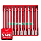 Milwaukee 4932500431 1/4" & 3/8" Drive Torx Long Bit Socket Set (11 Pieces)