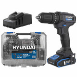 Hyundai HD20S-50TT-UK 20V Cordless Hammer Drill 13mm 50Nm with 2.0Ah Battery, Charger and Bit Set