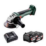 Metabo W18 L BL 9-125 18V Cordless Brushless 125mm 5" Angle Grinder with 1x 5.2Ah Battery and Charger